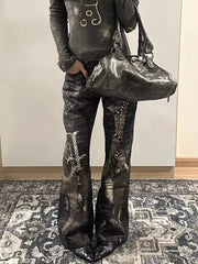 Python Print High Waist Jeans