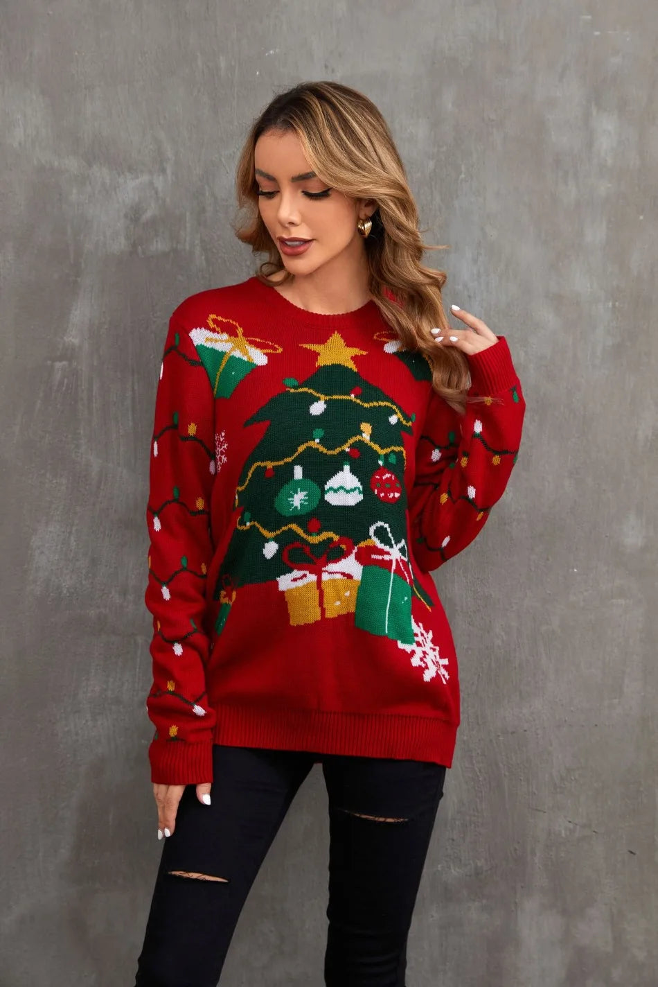 Christmas Oversized Knitted Sweater