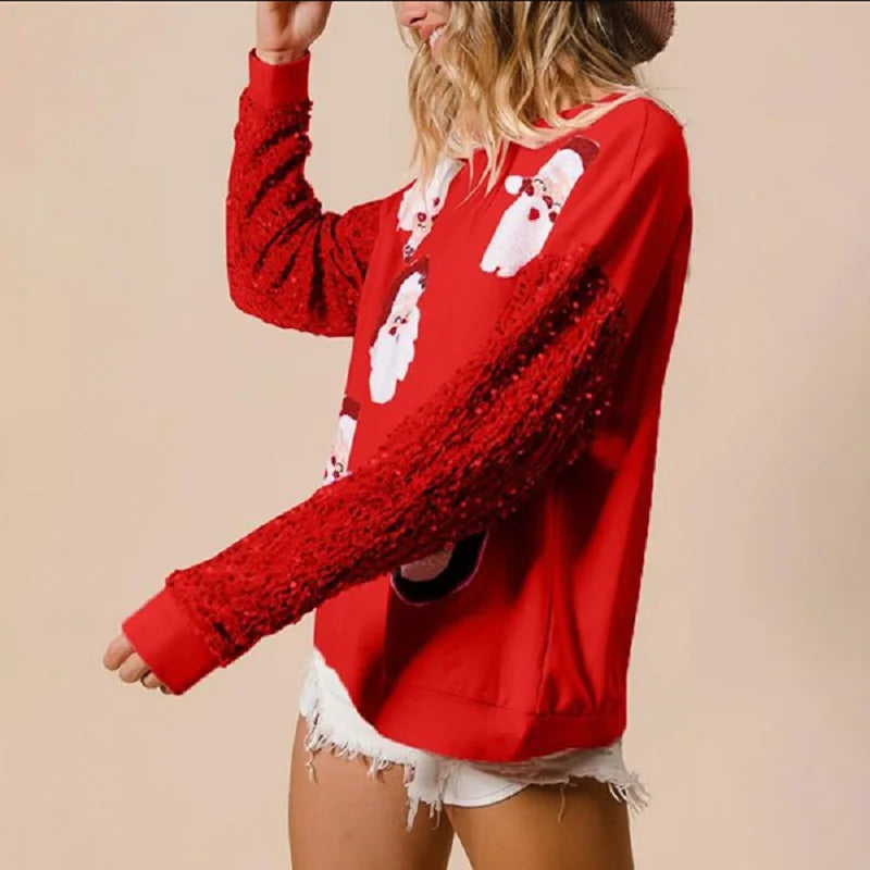 Women’s Christmas Sequin Sweatshirt