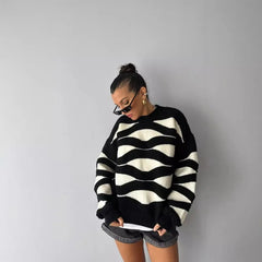 Loose Round Neck Pullover