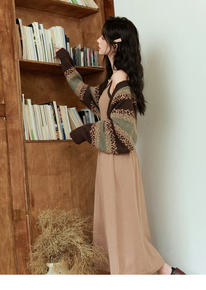 Short Knit Sweater Jacket