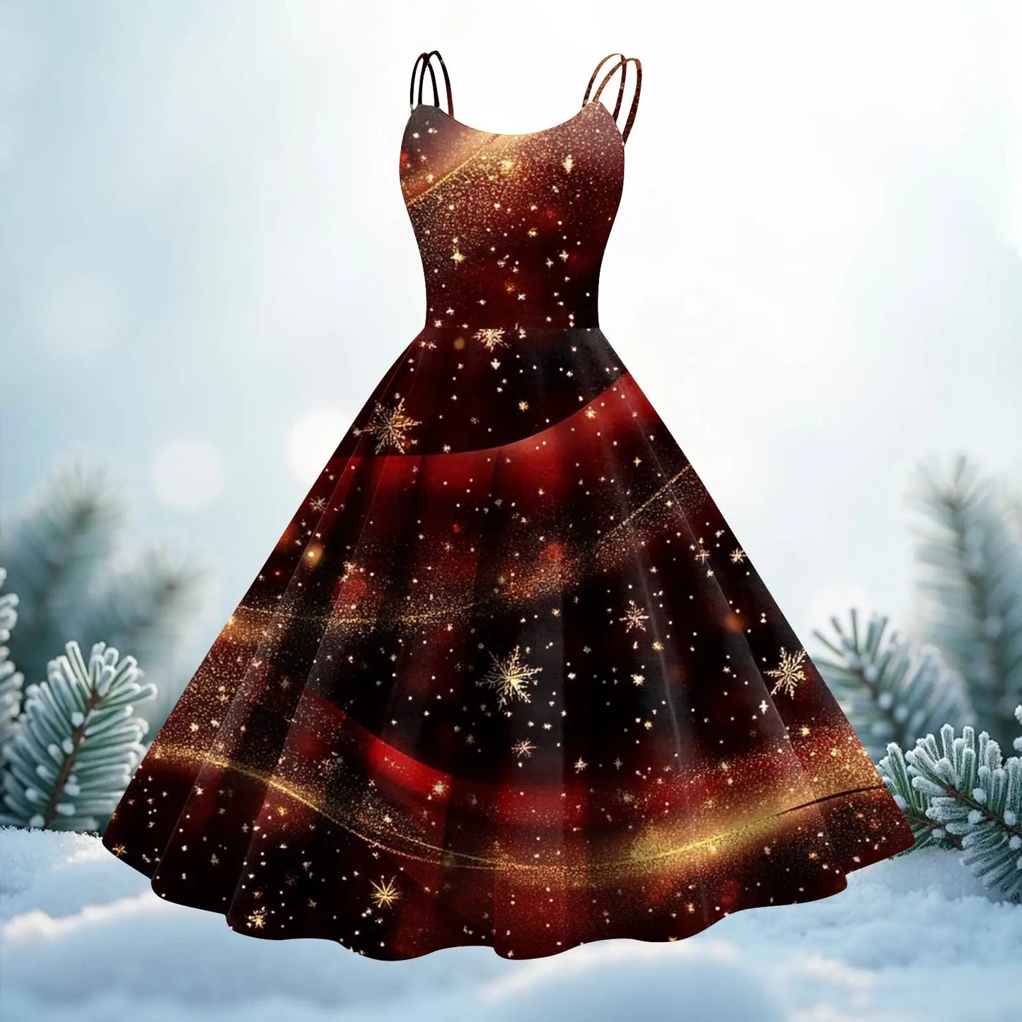 Sequin Swing Slip Dress