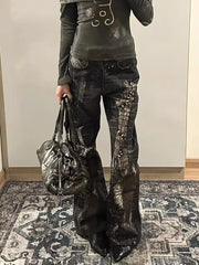 Python Print High Waist Jeans