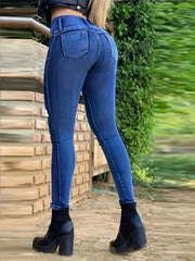High Waist Pencil Jeans