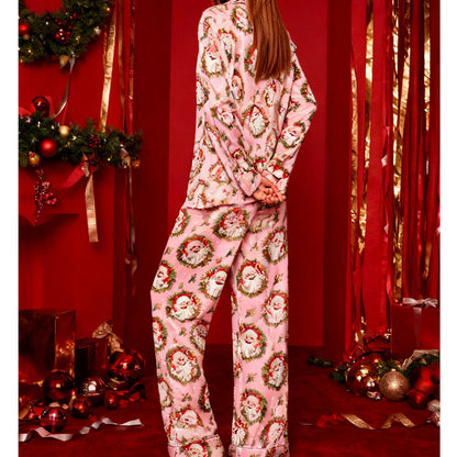 Santa Claus Print Pajama Set