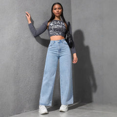 High Waist Wide Leg Jeans