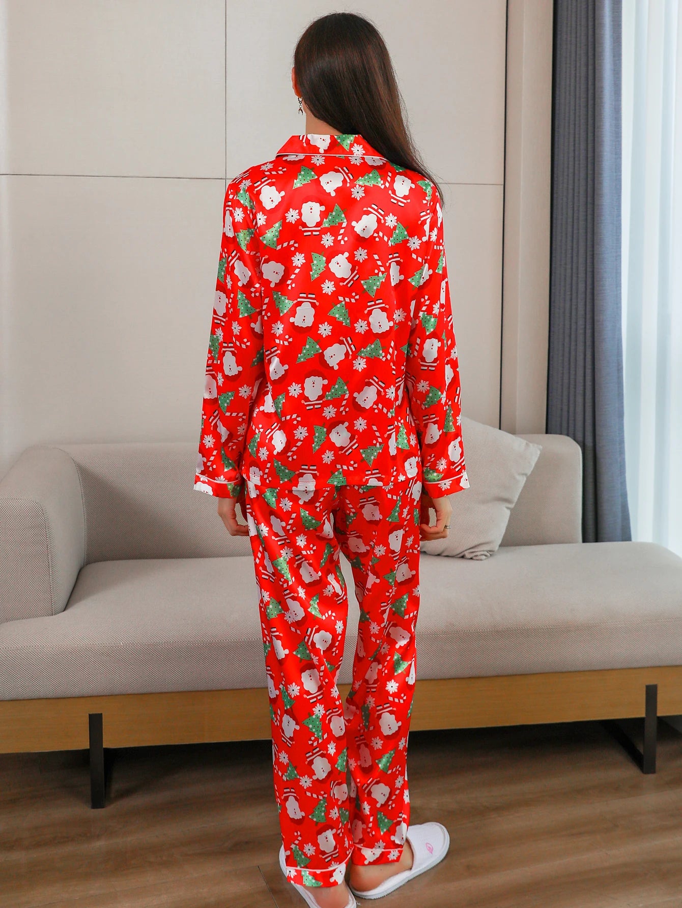Christmas Print Pajama Set