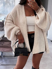 Women’s Loose Fit Plain Cardigan