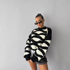 Loose Round Neck Pullover