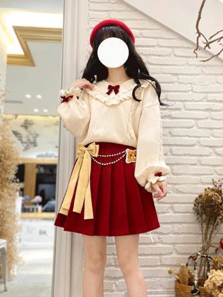 Sweet Christmas Lolita Three-Piece Set