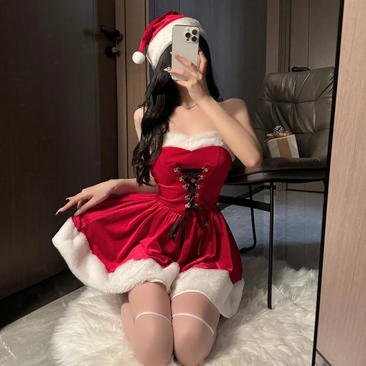 Sexy Santa Shawl Dress
