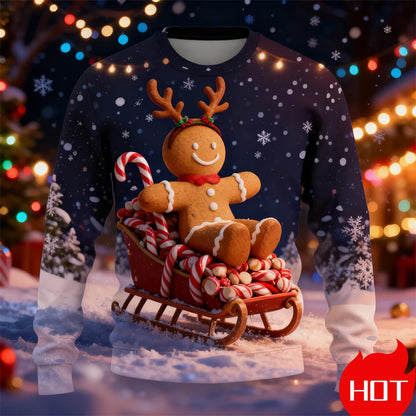 Gingerbread 3D Print Ugly Sweater