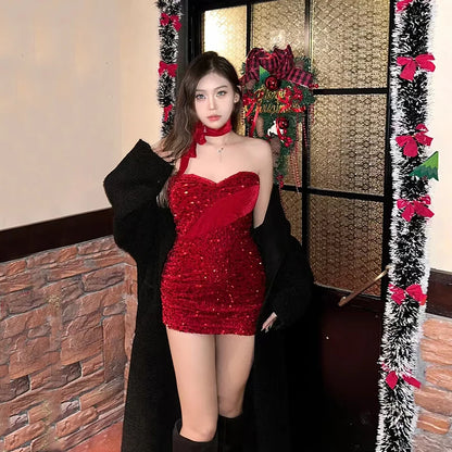 Glitter Bodycon Christmas Outfit