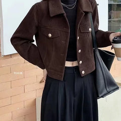 Slim Fit Corduroy Jacket