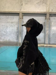 Vintage Hooded Letter Jacket