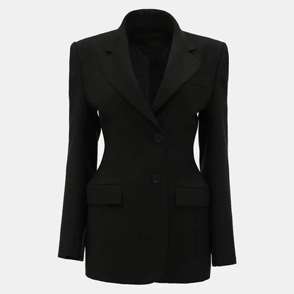 Slim Waist Double Breasted Blazer