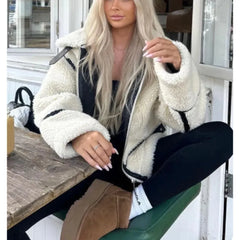 PU Leather Loose Jacket