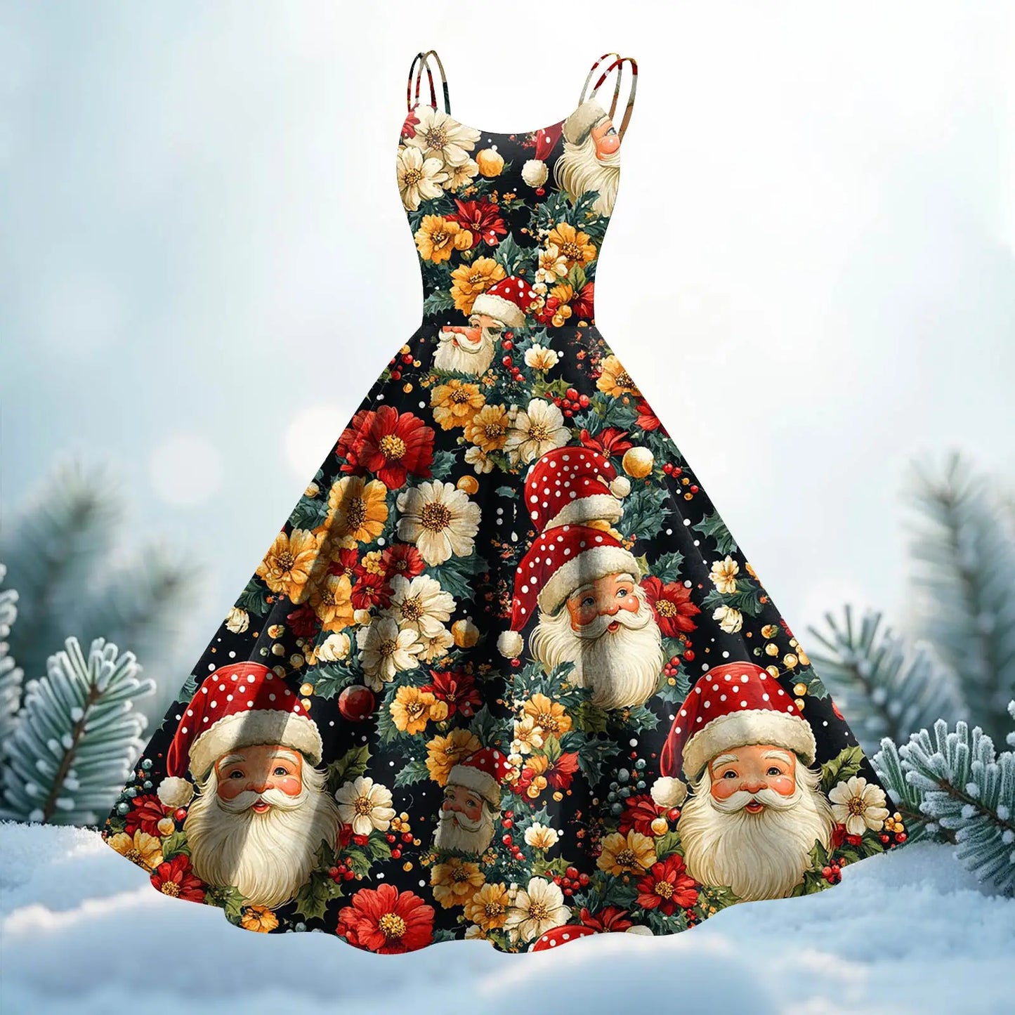 Sequin Swing Slip Dress