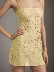 Sparkling Strapless Bodycon Dress