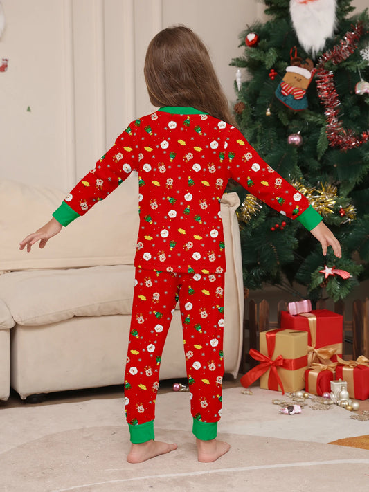 Red & Black Plaid Top & Pants Set