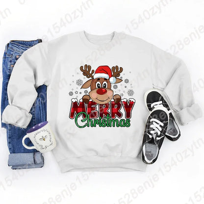 Christmas Reindeer Plaid Sweatshirt