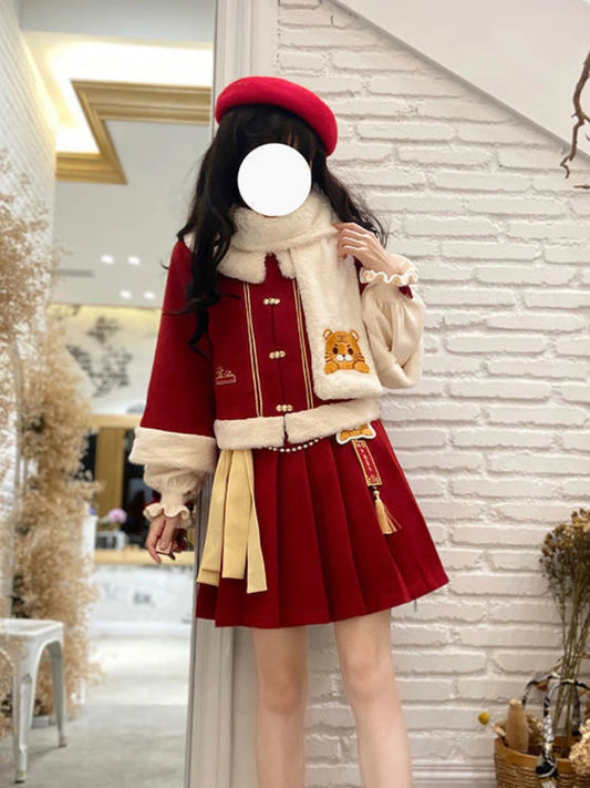 Sweet Christmas Lolita Three-Piece Set