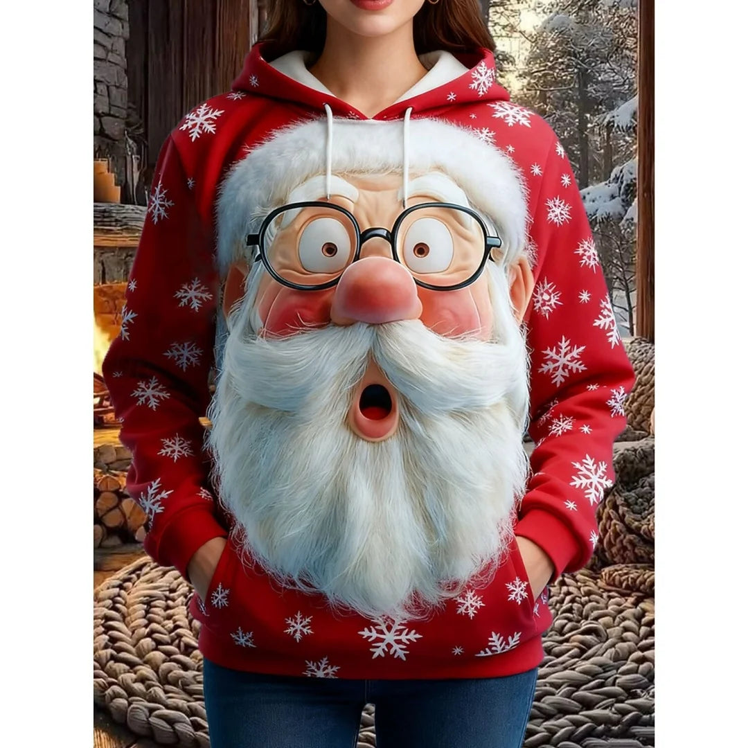 3D Snowman Christmas Hoodie