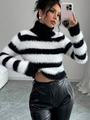 Striped Knit Sweater