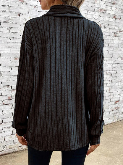 Loose Long Sleeve Knit Cardigan