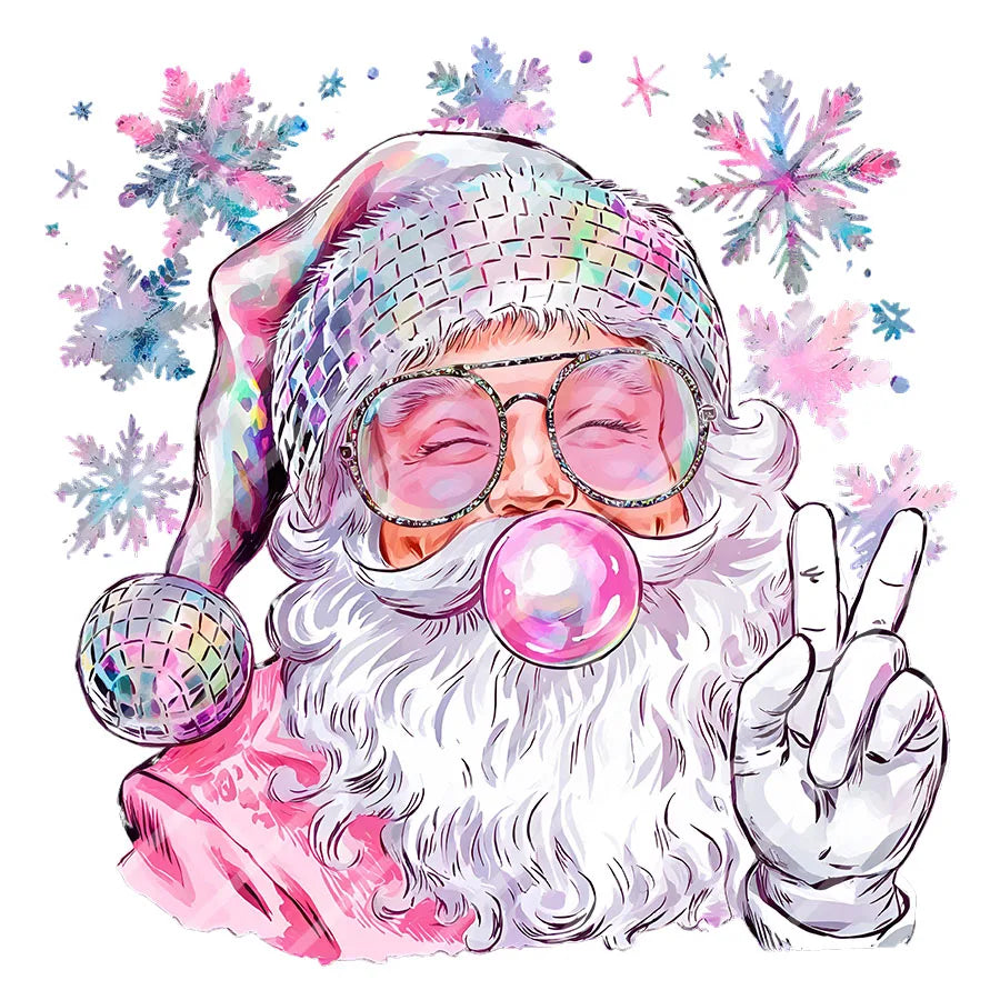 Santa Claus Blowing Bubble Heat Transfer