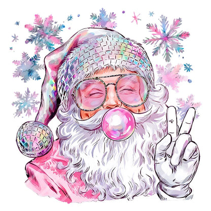 Santa Claus Blowing Bubble Heat Transfer