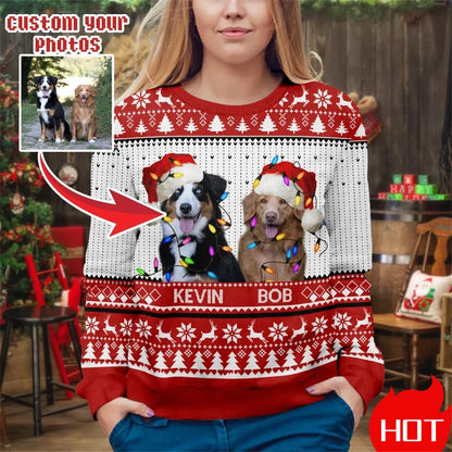 Custom Photo 3D Print Ugly Christmas Sweater