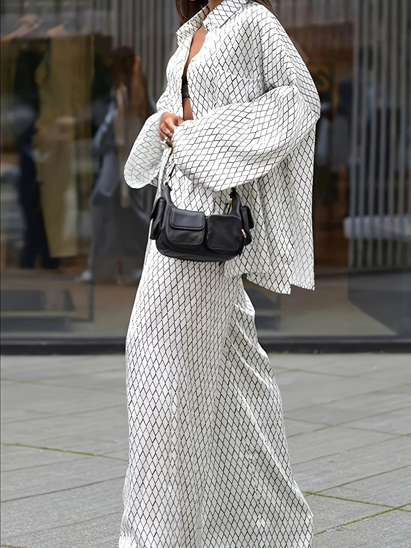 Printed Shirt Pants Set