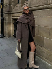 Shoulder Pad Wool Overcoat