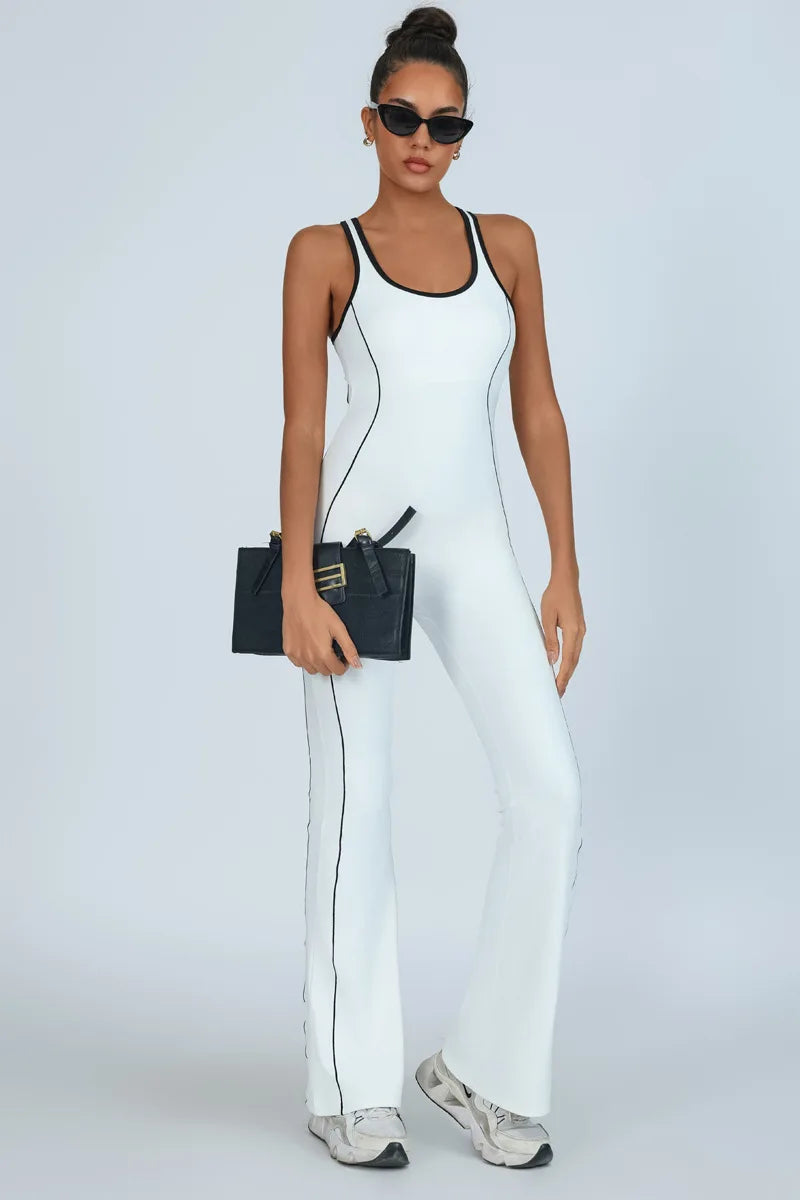 Backless Flare Yoga Jumpsuit