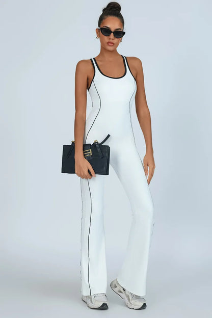 Backless Flare Yoga Jumpsuit