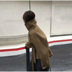 Woolen Double-Breasted Coat