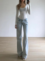 Low Waist Wide Leg Jeans