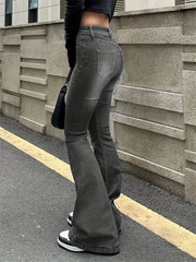 High Waist Flare Skinny Jeans