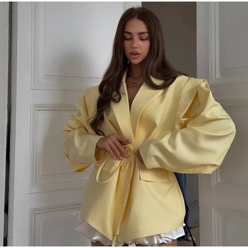 Elegant Lapel Blazer Jacket