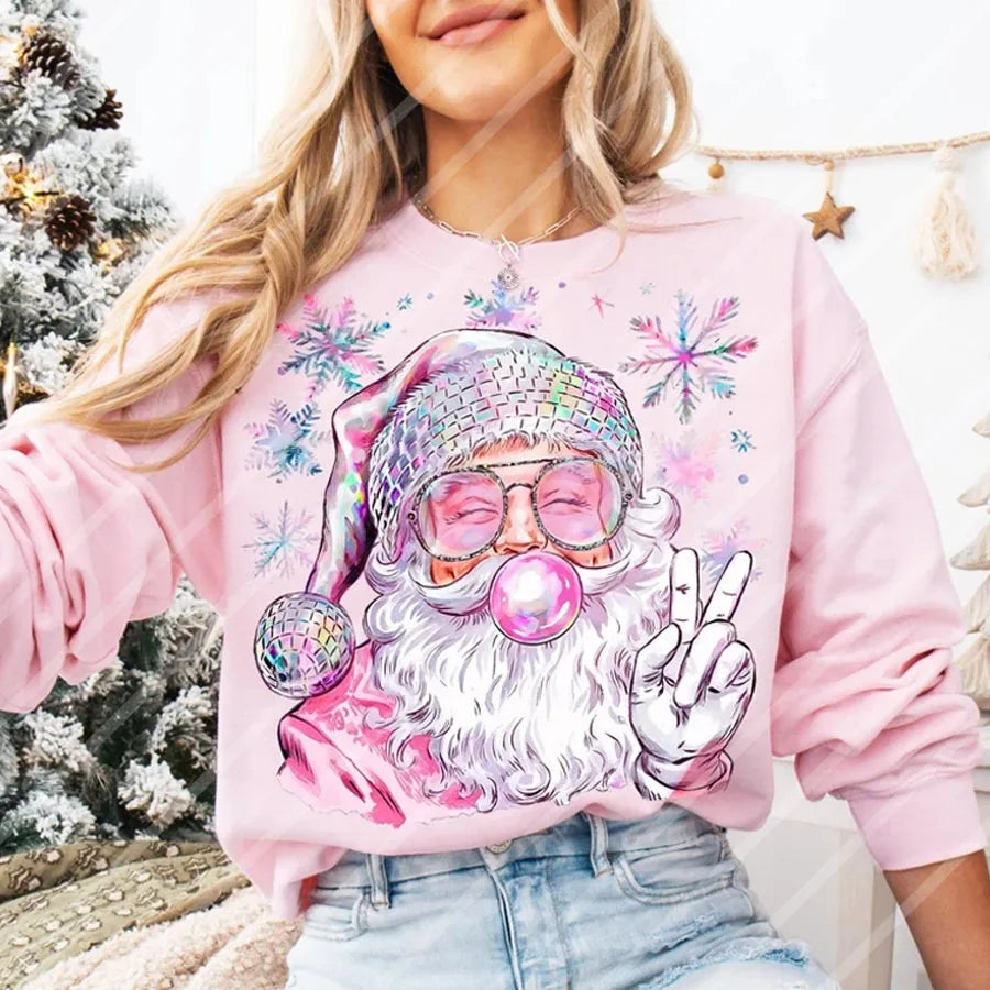 Santa Claus Blowing Bubble Heat Transfer