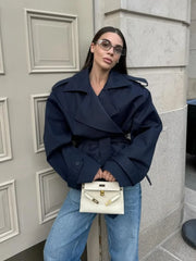 Belted Oversized Windbreaker