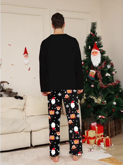 Long Sleeve Top & Festive Pattern Pants Set
