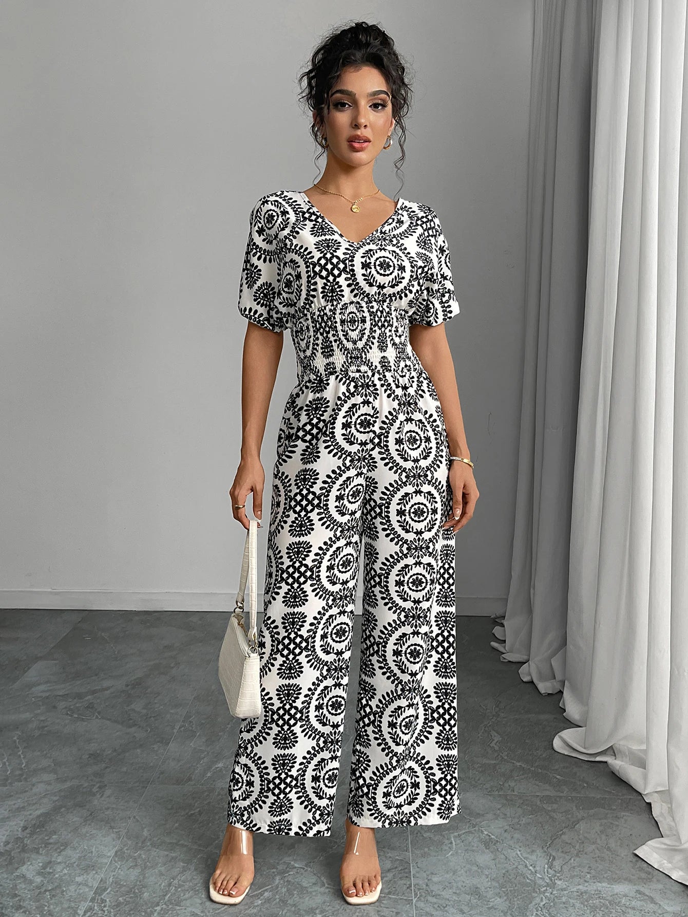 Boho Wide Leg Jumpsuit