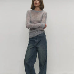 Round Neck Knit Pullover