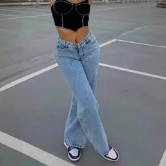 High Waist Wide Leg Jeans
