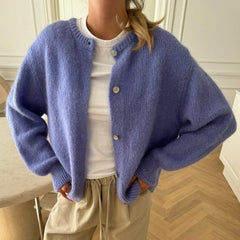 Front Button Knit Cardigan