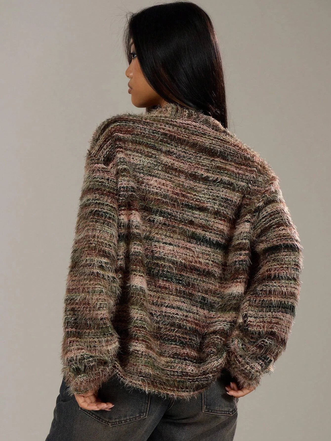 Long Sleeve Button Knit Sweater