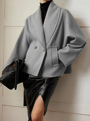 Wool Double-Breasted Pea Coat