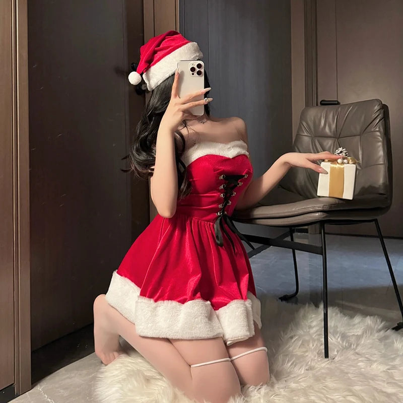 Sexy Santa Shawl Dress